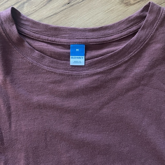 NWT Old Navy Short-Sleeve Tiered Slub-Knit Mini Swing Dress - Picture 2 of 5